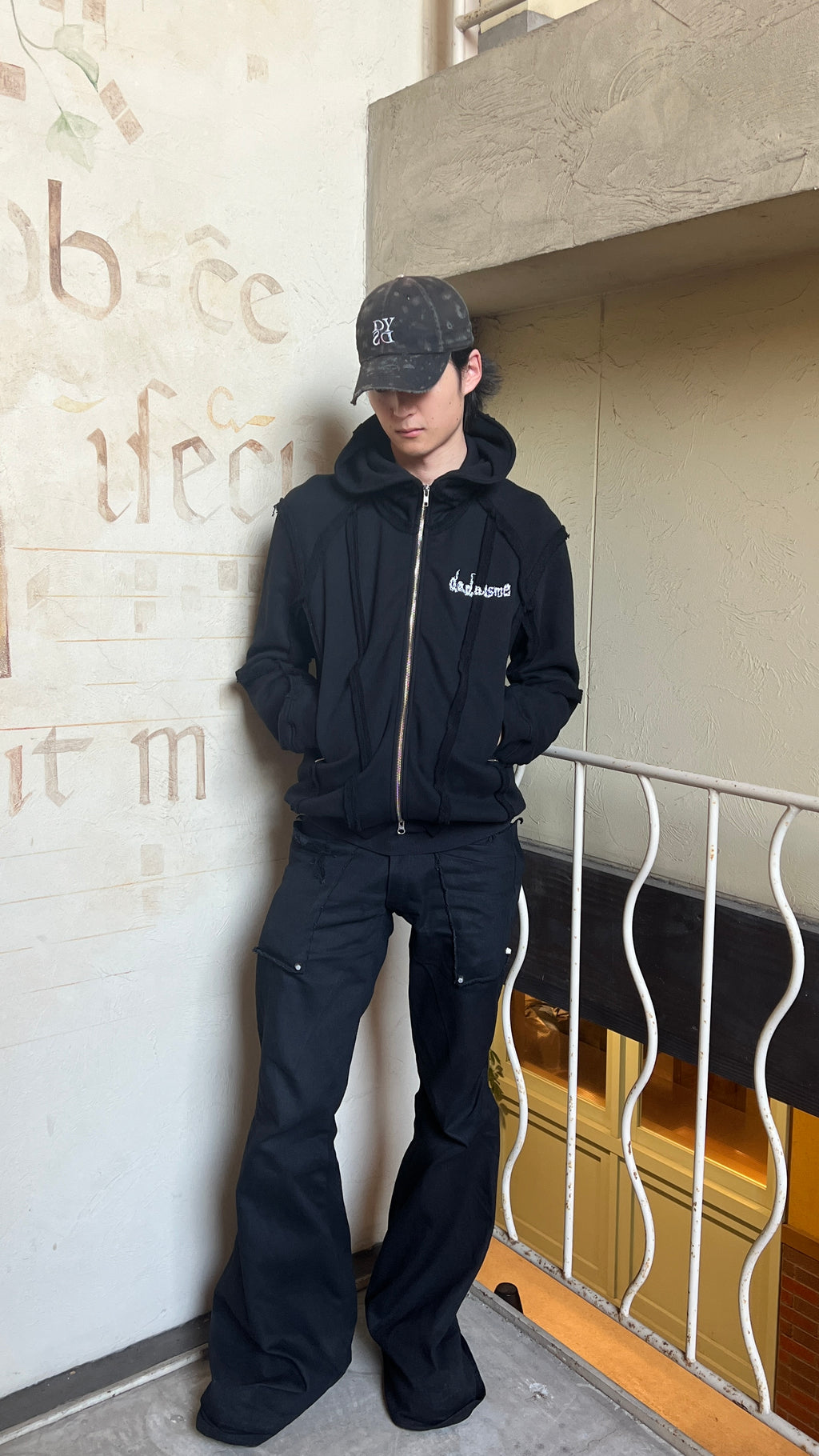 dadaïsme embroidery logo hoodie