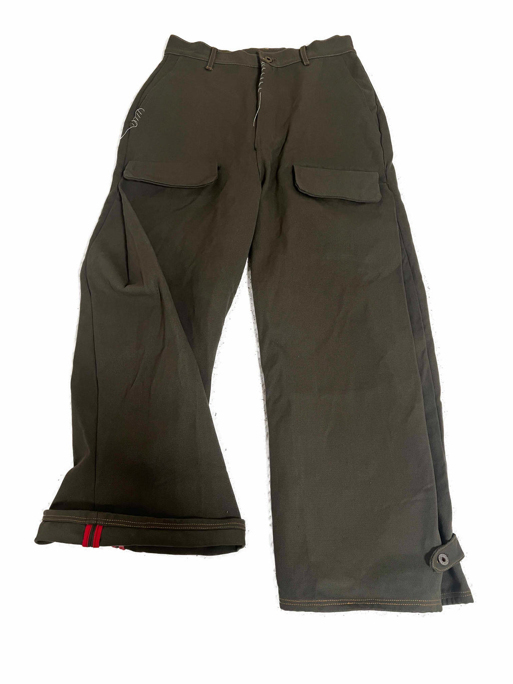 4 flapped pockets side tuck pants