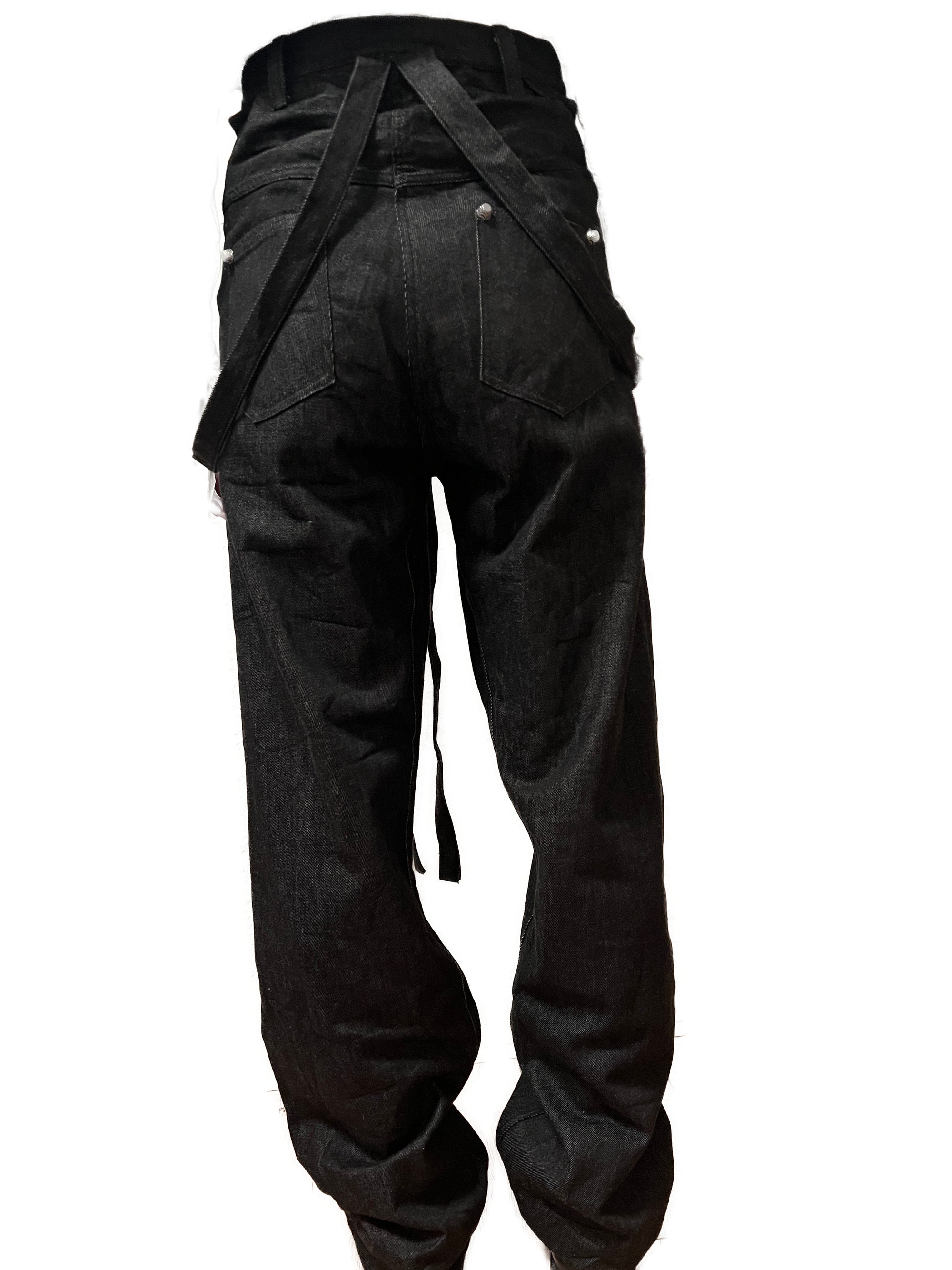 4 pockets black denim